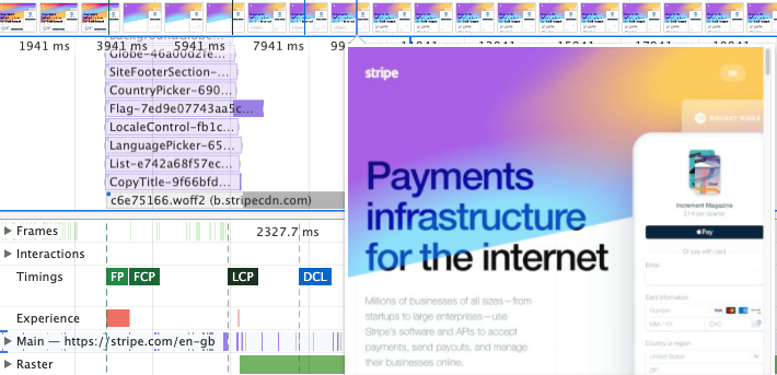 Screenshot from before font loads